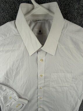 Lanvin Classique Button Up Shirt Long Sleeve White Size 40-82 Polyester Blend
